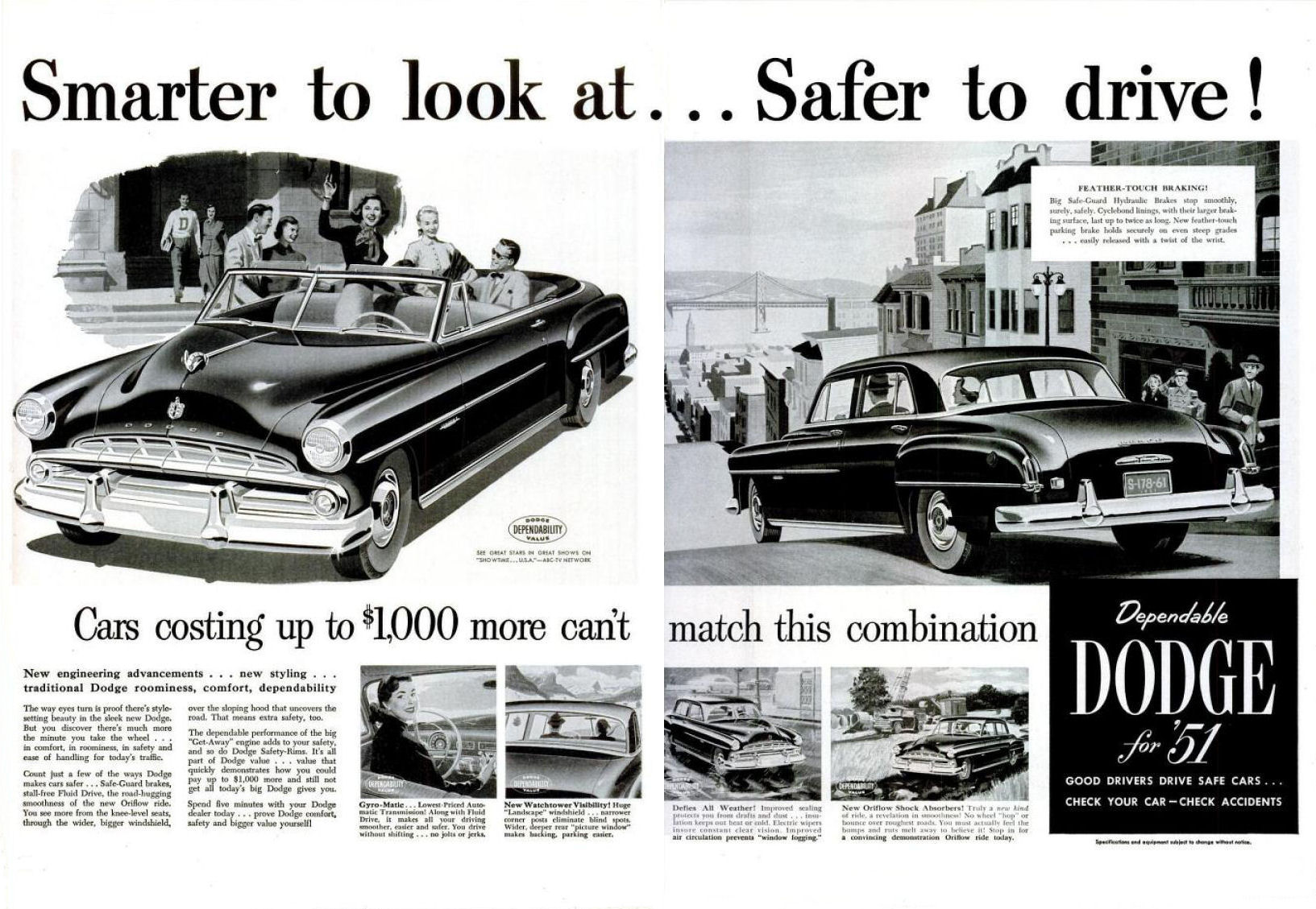 1951 Dodge Auto Advertising